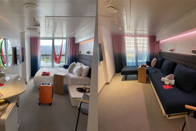 vv-balcony-stateroom - JJ Travel Associates - Best Travel Agents in NJ Balcony stateroom on Virgin Voyages Scarlet Lady