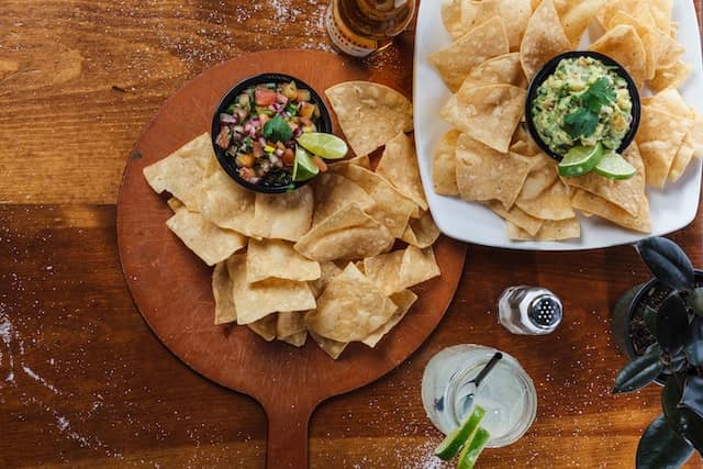 \"\"/ Chips and salsa made during a foodie class