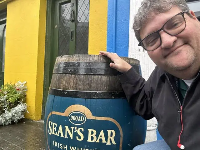 Sean's Bar Ireland - JJ Travel Associates - Best Travel Agents in NJ Joel at Sean's Bar, the oldest pub in Ireland