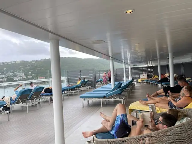 celebration-serenity - JJ Travel Associates - Best Travel Agents in NJ People relaxing on Carnival Celebration
