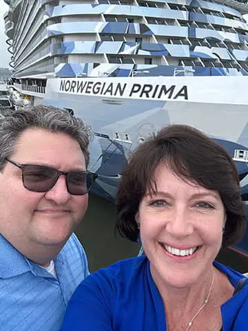 joel-jen-prima - JJ Travel Associates - Best Travel Agents in NJ Jen and Joel on Norwegian Prima